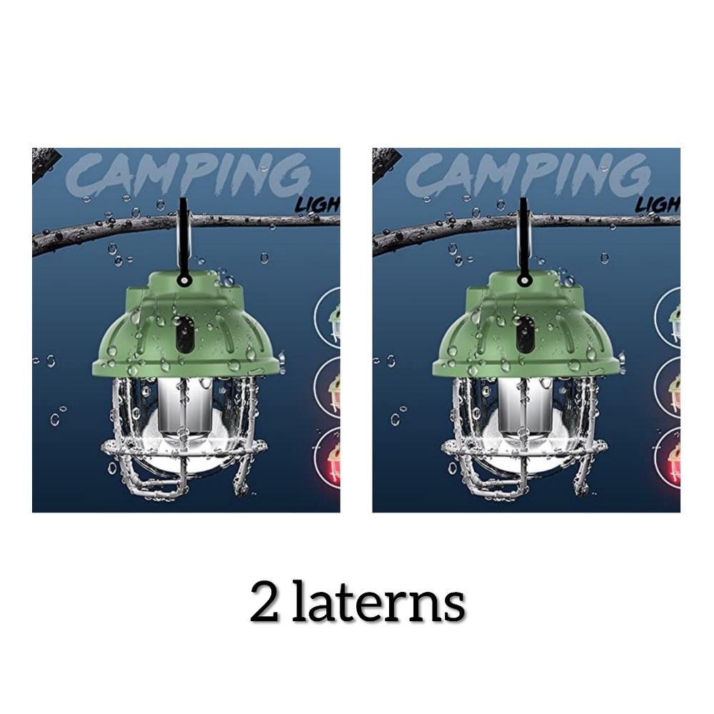 2 camping laterns